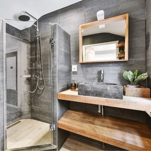 Updated bathroom tile work. Swift Run Renovations, Richmond, VA