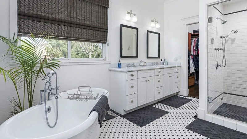 Bright, well-ventilated remodeled bathroom. Swift Run Renovations, Richmond, VA