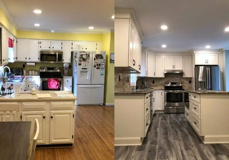 Remodeled kitchen in Richmond, VA. Swift Run Renovations