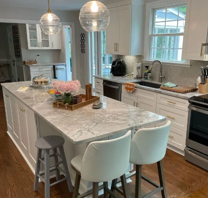 Kitchen with upgraded materials and finishes. Swift Run Renovations, Richmond, VA