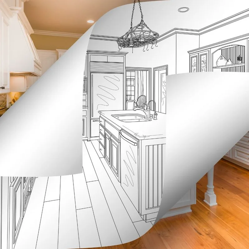 We plan. Swift Run Renovations kitchen remodel process, Richmond, VA