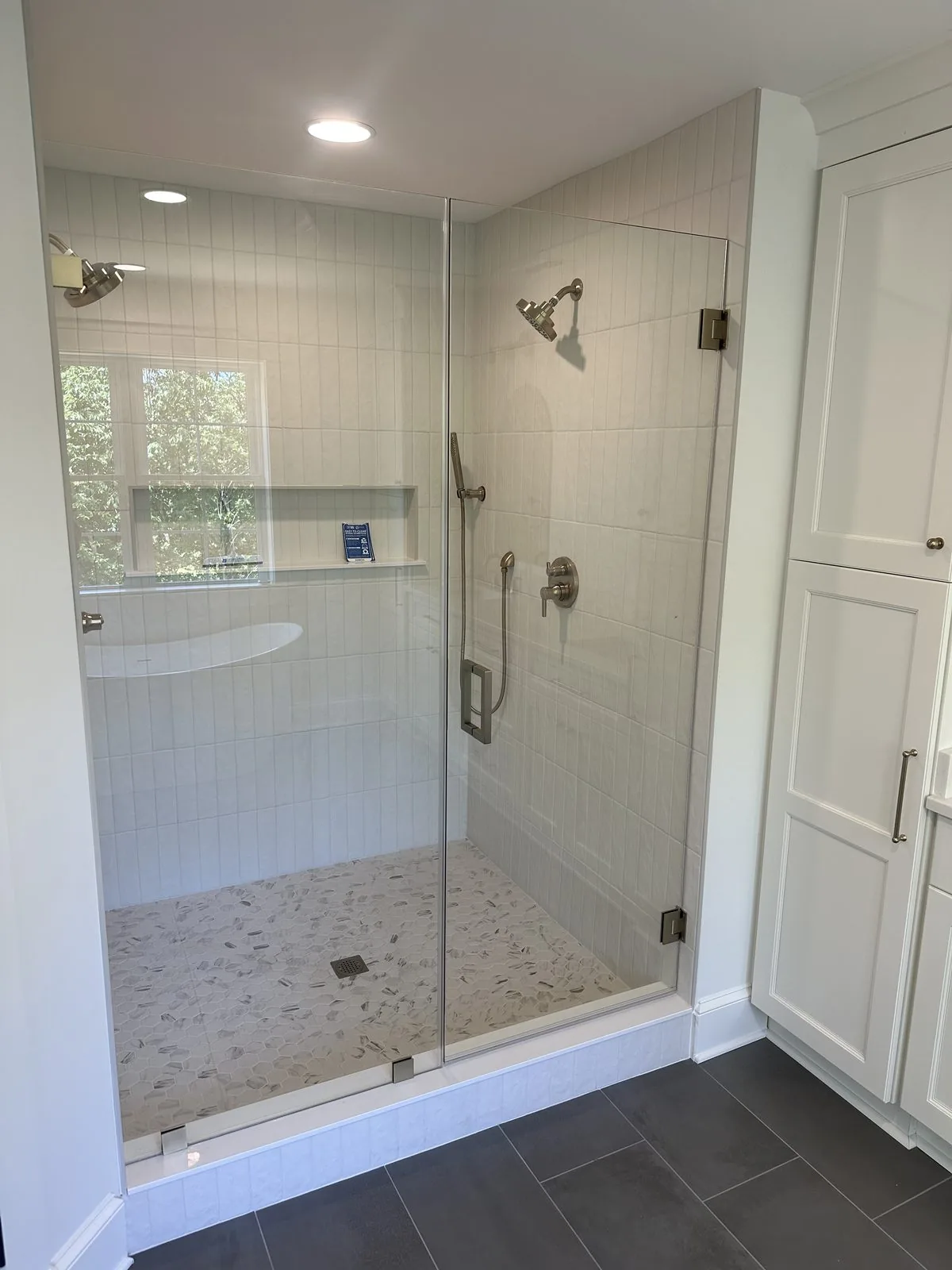 Finish and tile selections brought together in a remodeled space. Addison Creek, Richmond, VA