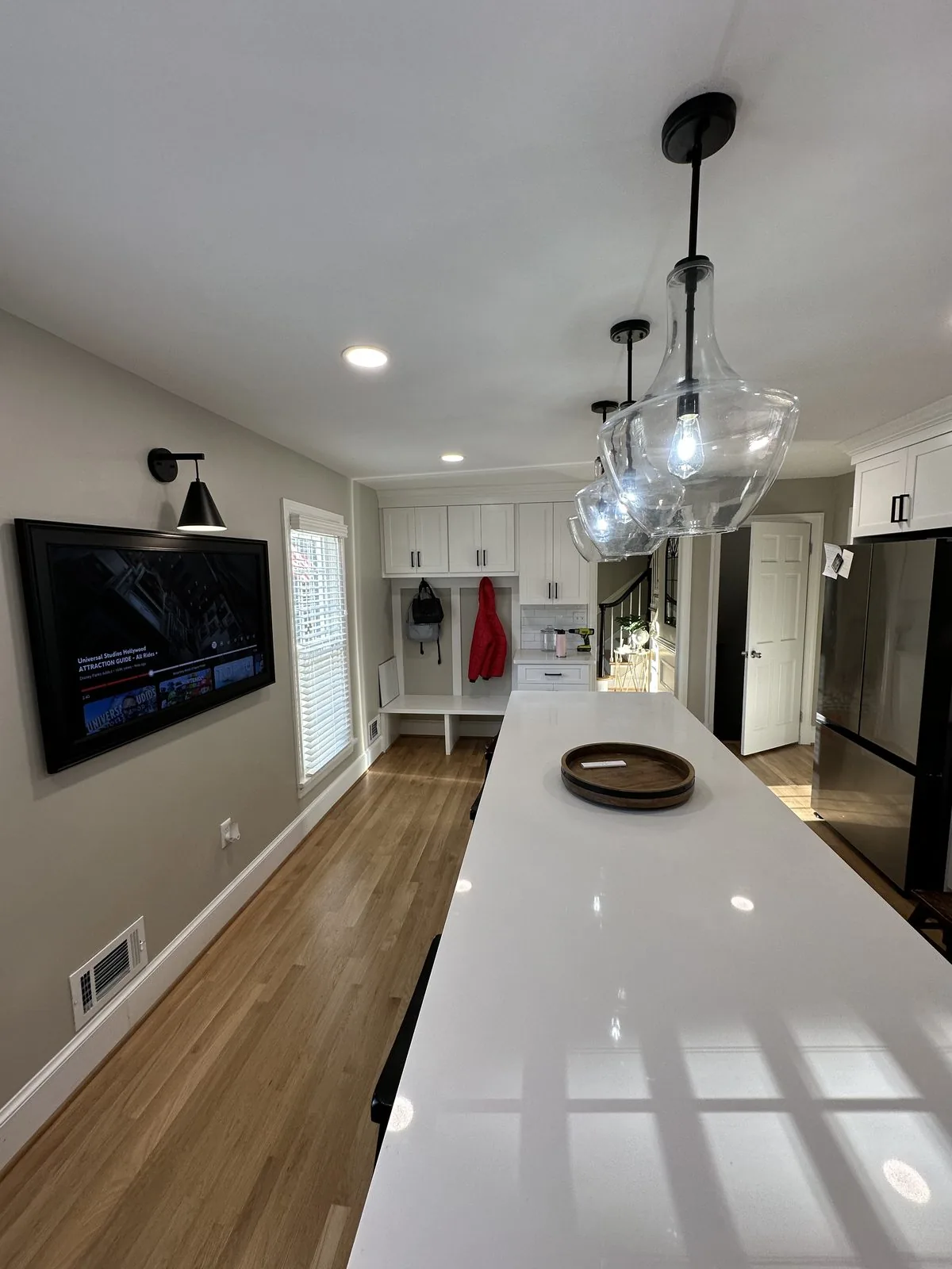 Remodeled kitchen with new cabinetry and countertops. Castlebridge, Richmond, VA
