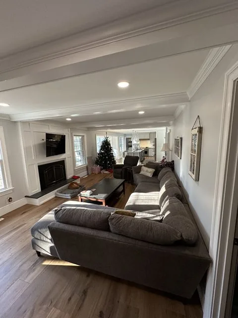 Whole home remodel with open living, dining, and kitchen space. Grangewood, Richmond, VA